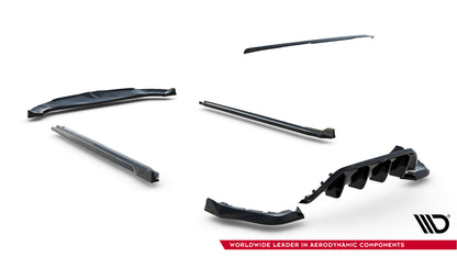 SPLITTER SUITABLE FOR VW GOLF 8 GTI GTD RLINE LOOK GLOSSY BLACK SPORTY DESIGN 