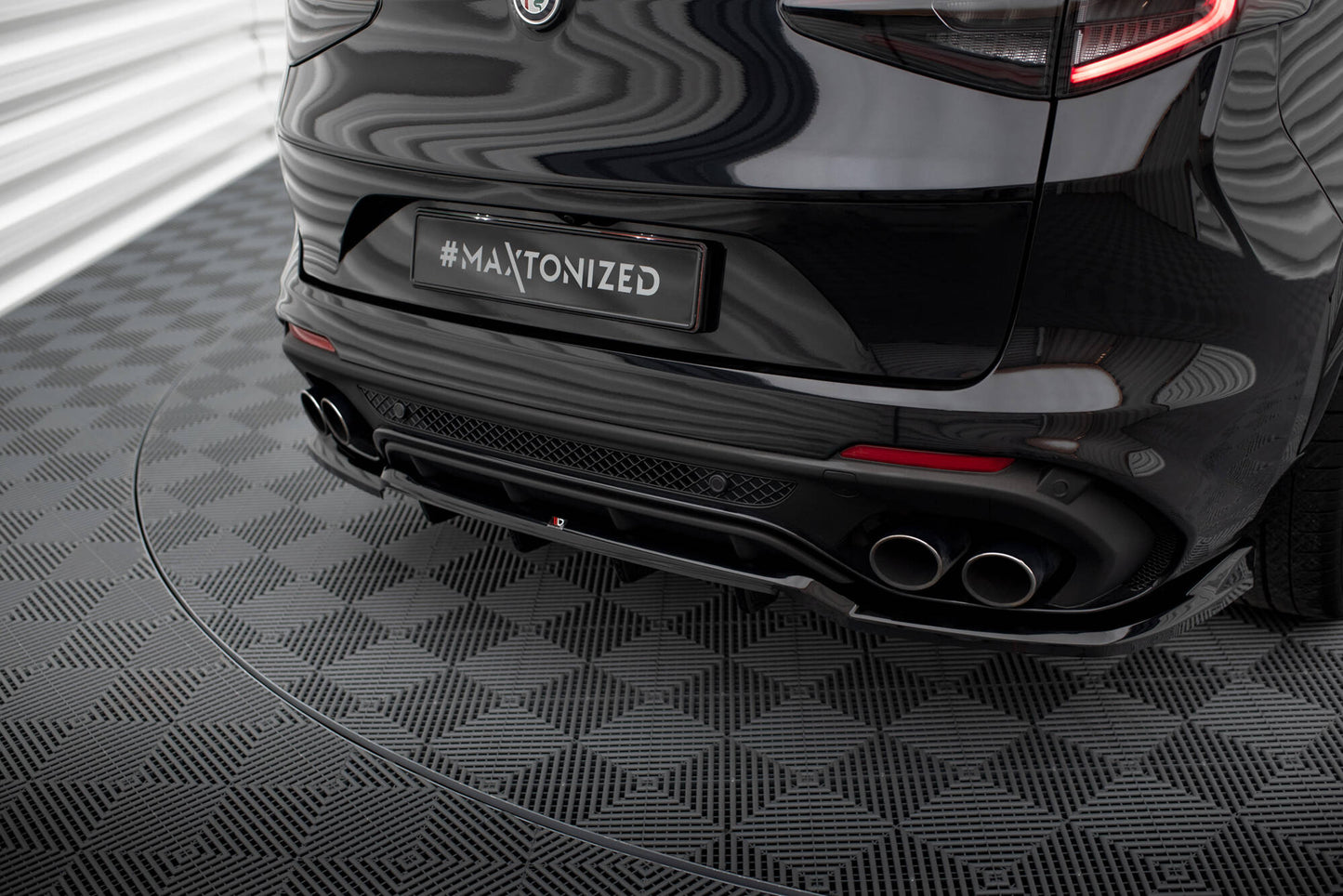 SPLITTER SUITABLE FOR VW GOLF 8 GTI GTD RLINE LOOK GLOSSY BLACK SPORTY DESIGN 