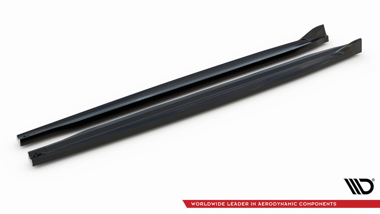 SPLITTER SUITABLE FOR VW GOLF 8 GTI GTD RLINE LOOK GLOSSY BLACK SPORTY DESIGN 