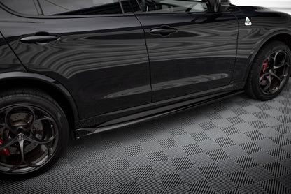 SPLITTER SUITABLE FOR VW GOLF 8 GTI GTD RLINE LOOK GLOSSY BLACK SPORTY DESIGN 