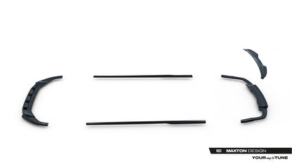 SPLITTER SUITABLE FOR VW GOLF 8 GTI GTD RLINE LOOK GLOSSY BLACK SPORTY DESIGN 