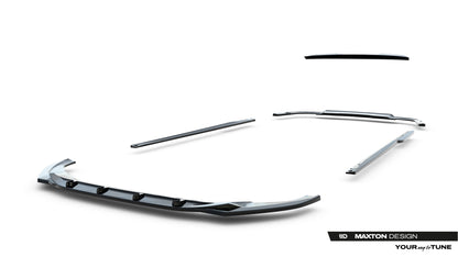 SPLITTER SUITABLE FOR VW GOLF 8 GTI GTD RLINE LOOK GLOSSY BLACK SPORTY DESIGN 