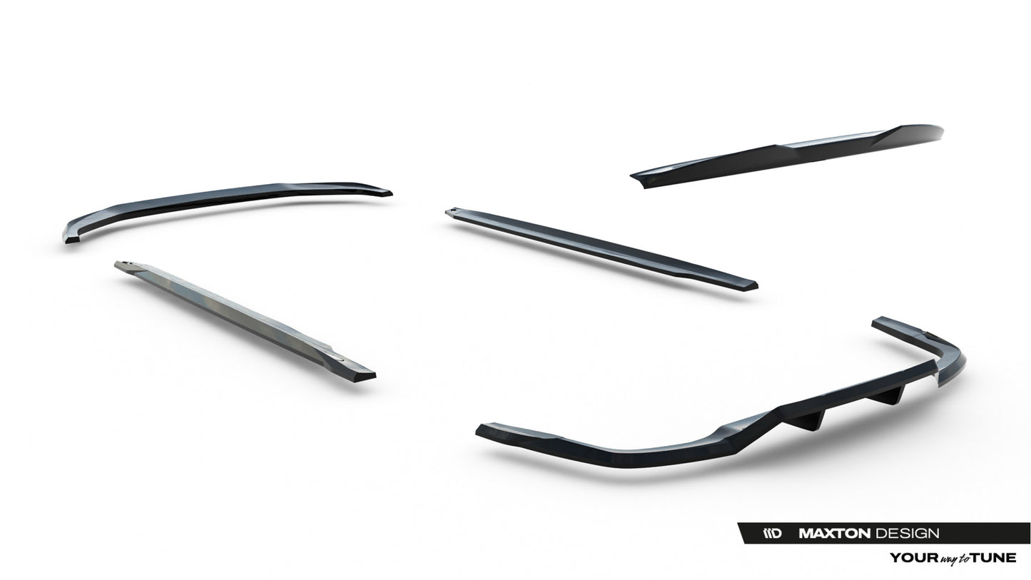 SPLITTER SUITABLE FOR VW GOLF 8 GTI GTD RLINE LOOK GLOSSY BLACK SPORTY DESIGN 