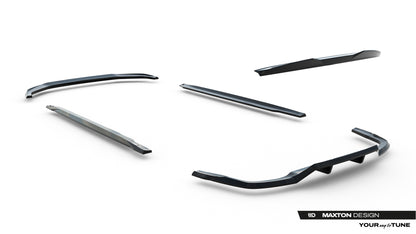 SPLITTER SUITABLE FOR VW GOLF 8 GTI GTD RLINE LOOK GLOSSY BLACK SPORTY DESIGN 