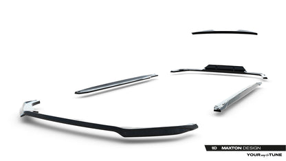 SPLITTER SUITABLE FOR VW GOLF 8 GTI GTD RLINE LOOK GLOSSY BLACK SPORTY DESIGN 