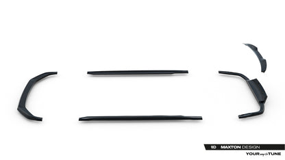 SPLITTER SUITABLE FOR VW GOLF 8 GTI GTD RLINE LOOK GLOSSY BLACK SPORTY DESIGN 