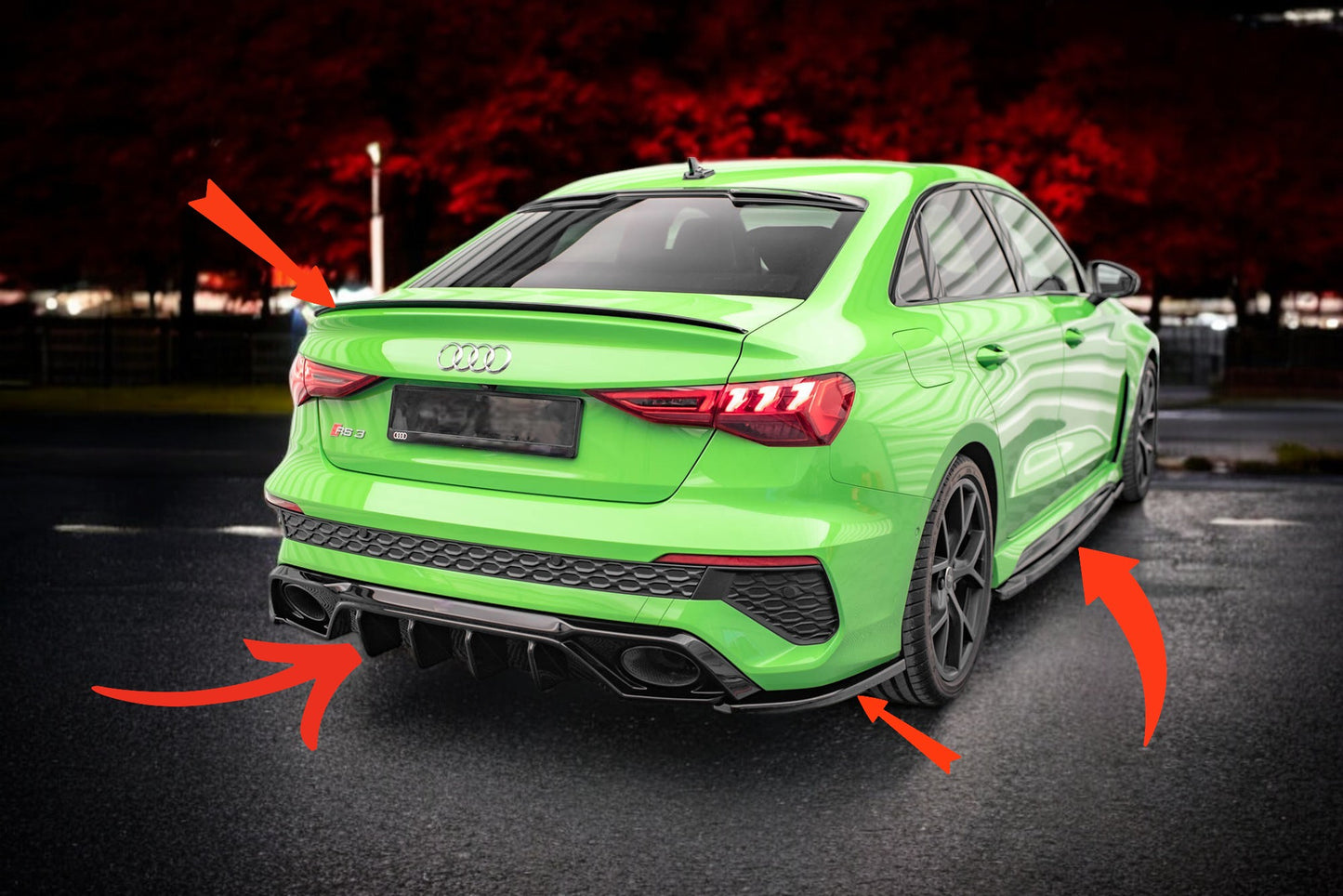 🔥Bodykit suitable for Audi RS3 Sedan 8Y🔥