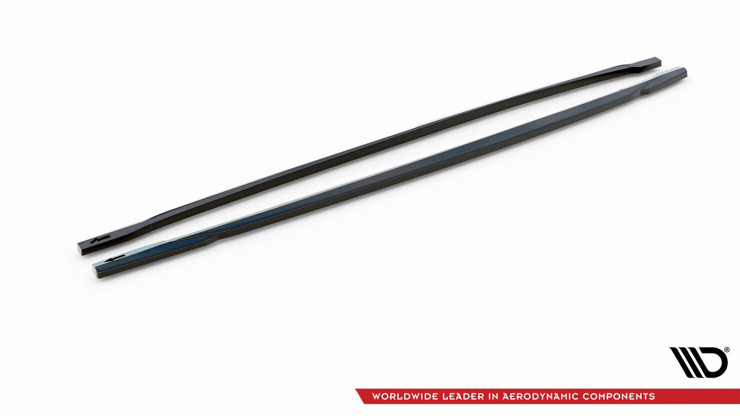 SPLITTER SUITABLE FOR VW GOLF 8 GTI GTD RLINE LOOK GLOSSY BLACK SPORTY DESIGN 