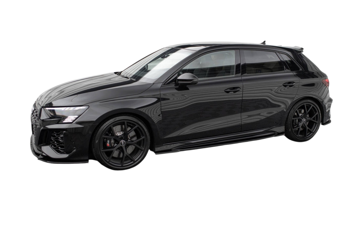 SPLITTER SUITABLE FOR VW GOLF 8 GTI GTD RLINE LOOK GLOSSY BLACK SPORTY DESIGN 