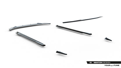 SPLITTER SUITABLE FOR VW GOLF 8 GTI GTD RLINE LOOK GLOSSY BLACK SPORTY DESIGN 
