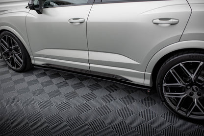 SPLITTER SUITABLE FOR VW GOLF 8 GTI GTD RLINE LOOK GLOSSY BLACK SPORTY DESIGN 