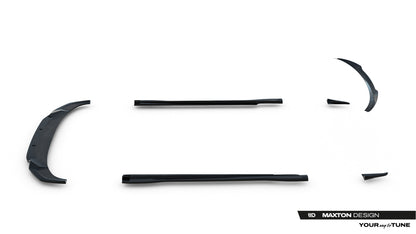 SPLITTER SUITABLE FOR VW GOLF 8 GTI GTD RLINE LOOK GLOSSY BLACK SPORTY DESIGN 