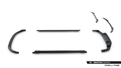 SPLITTER SUITABLE FOR VW GOLF 8 GTI GTD RLINE LOOK GLOSSY BLACK SPORTY DESIGN 