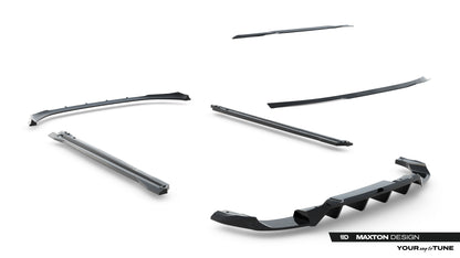 SPLITTER SUITABLE FOR VW GOLF 8 GTI GTD RLINE LOOK GLOSSY BLACK SPORTY DESIGN 