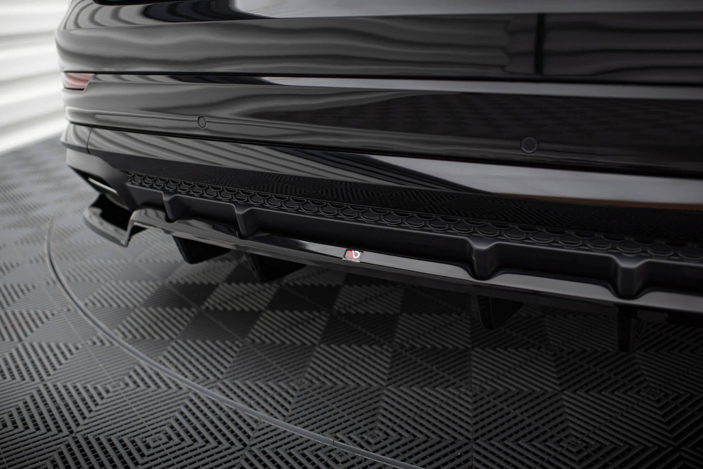 SPLITTER SUITABLE FOR VW GOLF 8 GTI GTD RLINE LOOK GLOSSY BLACK SPORTY DESIGN 