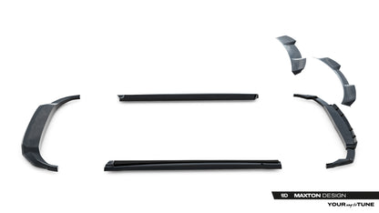 SPLITTER SUITABLE FOR VW GOLF 8 GTI GTD RLINE LOOK GLOSSY BLACK SPORTY DESIGN 