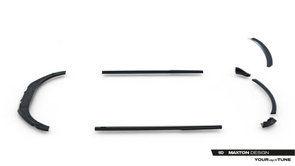 SPLITTER SUITABLE FOR VW GOLF 8 GTI GTD RLINE LOOK GLOSSY BLACK SPORTY DESIGN 