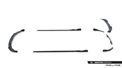 SPLITTER SUITABLE FOR VW GOLF 8 GTI GTD RLINE LOOK GLOSSY BLACK SPORTY DESIGN 