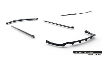 SPLITTER SUITABLE FOR VW GOLF 8 GTI GTD RLINE LOOK GLOSSY BLACK SPORTY DESIGN 