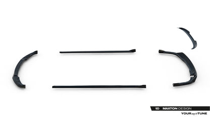 SPLITTER SUITABLE FOR VW GOLF 8 GTI GTD RLINE LOOK GLOSSY BLACK SPORTY DESIGN 