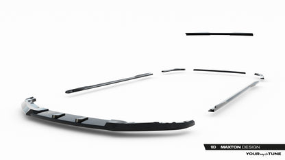 SPLITTER SUITABLE FOR VW GOLF 8 GTI GTD RLINE LOOK GLOSSY BLACK SPORTY DESIGN 