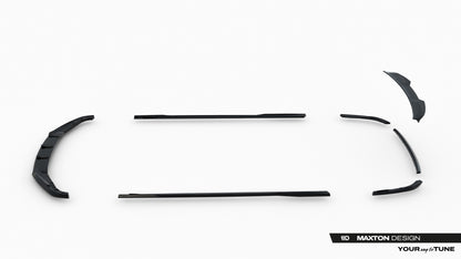 SPLITTER SUITABLE FOR VW GOLF 8 GTI GTD RLINE LOOK GLOSSY BLACK SPORTY DESIGN 