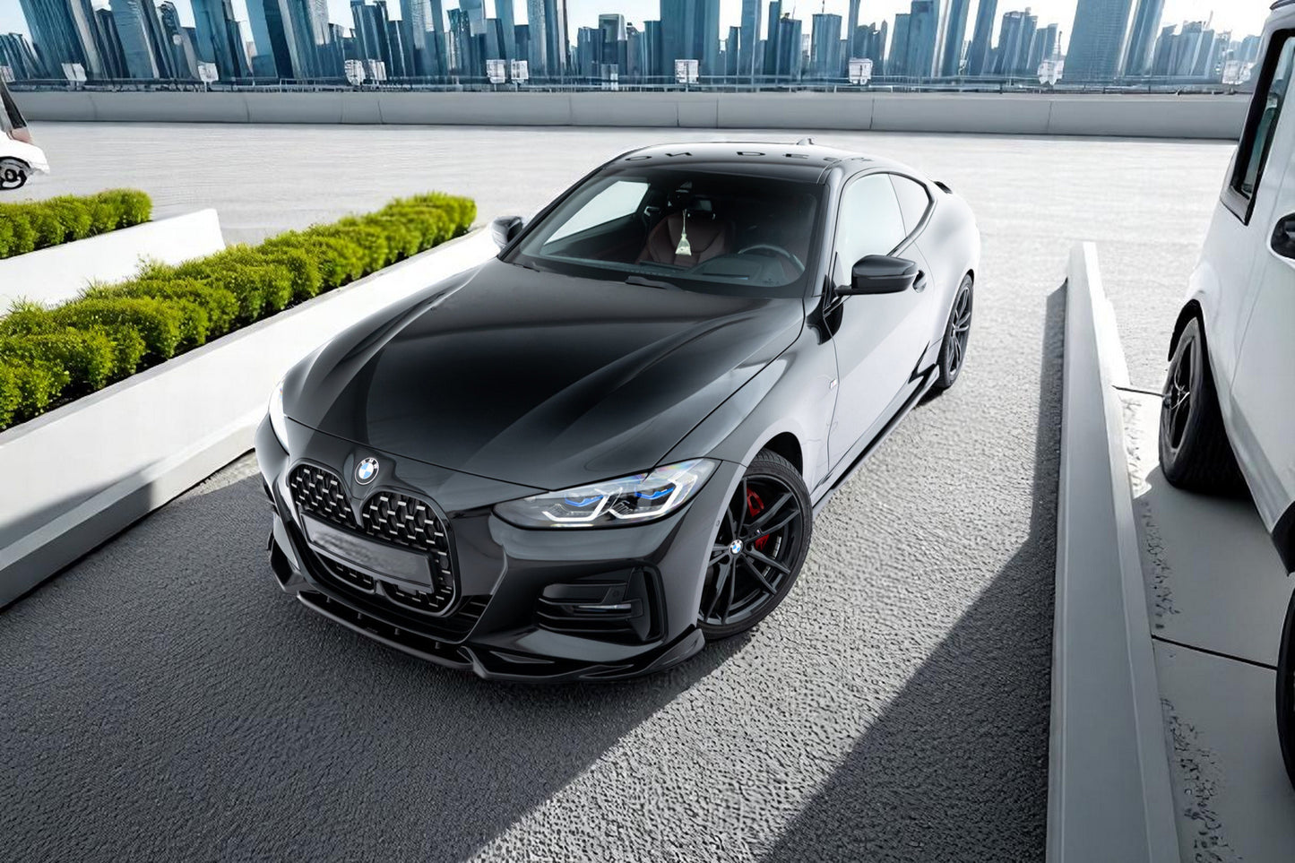 ⭐Bodykit Set di Splitters Adatto Per BMW 4 M-Pack Coupe G22 / G22 Facelift⭐