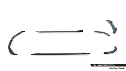 SPLITTER SUITABLE FOR VW GOLF 8 GTI GTD RLINE LOOK GLOSSY BLACK SPORTY DESIGN 