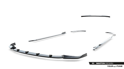 SPLITTER SUITABLE FOR VW GOLF 8 GTI GTD RLINE LOOK GLOSSY BLACK SPORTY DESIGN 