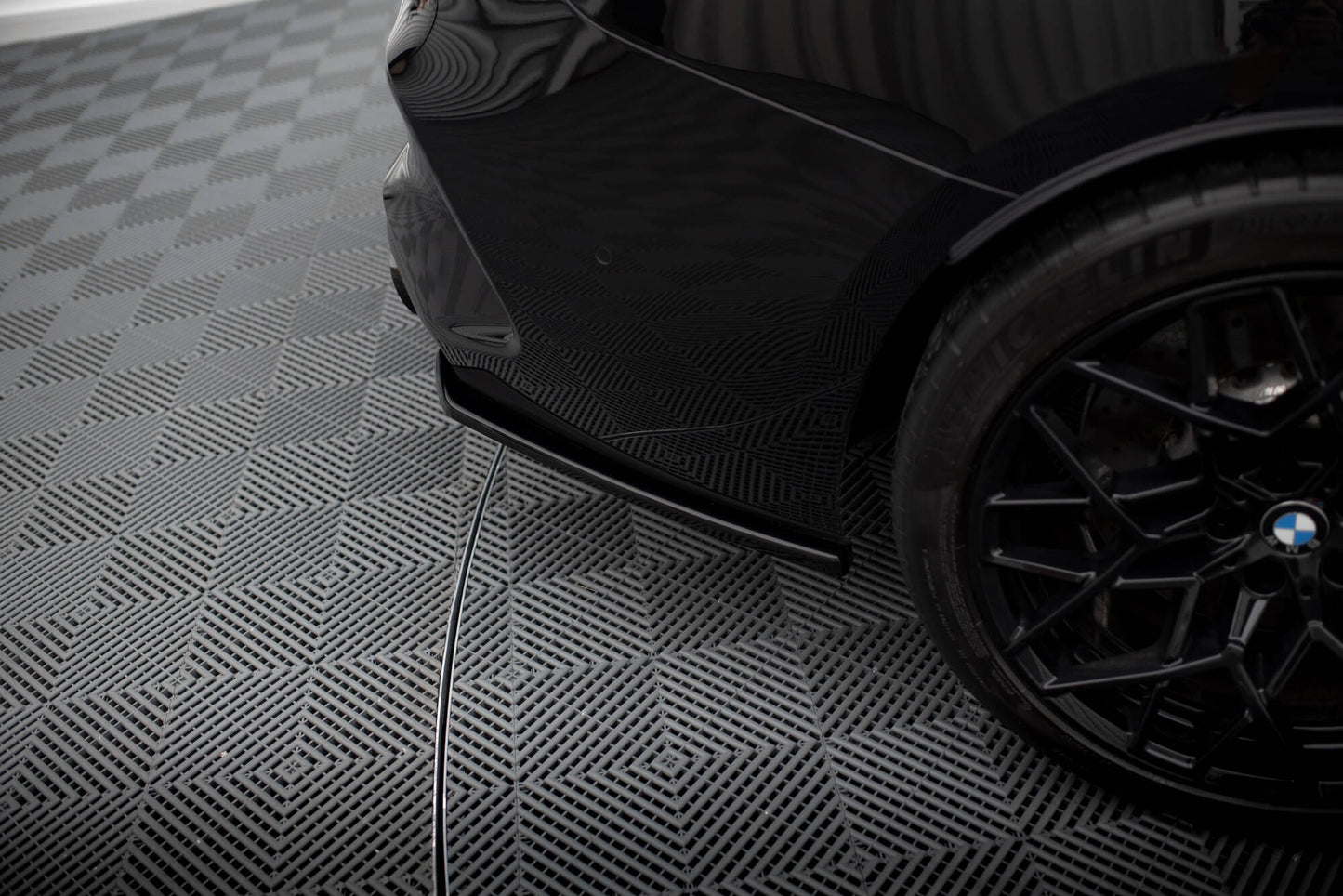 SPLITTER SUITABLE FOR VW GOLF 8 GTI GTD RLINE LOOK GLOSSY BLACK SPORTY DESIGN 