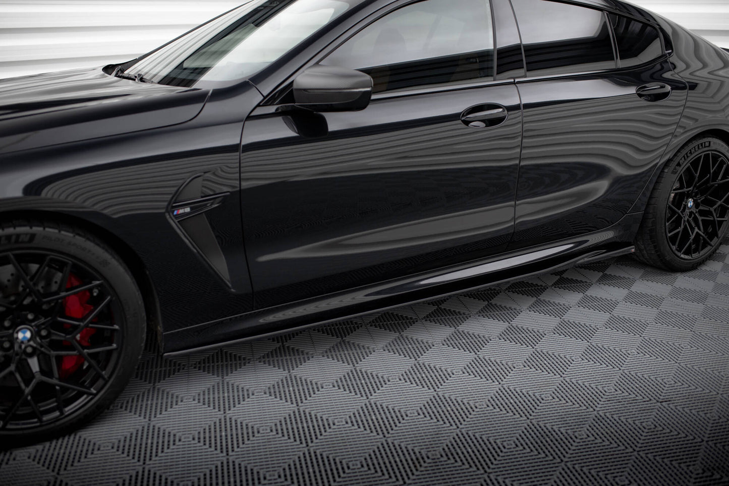 SPLITTER SUITABLE FOR VW GOLF 8 GTI GTD RLINE LOOK GLOSSY BLACK SPORTY DESIGN 