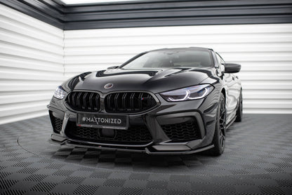 SPLITTER SUITABLE FOR VW GOLF 8 GTI GTD RLINE LOOK GLOSSY BLACK SPORTY DESIGN 