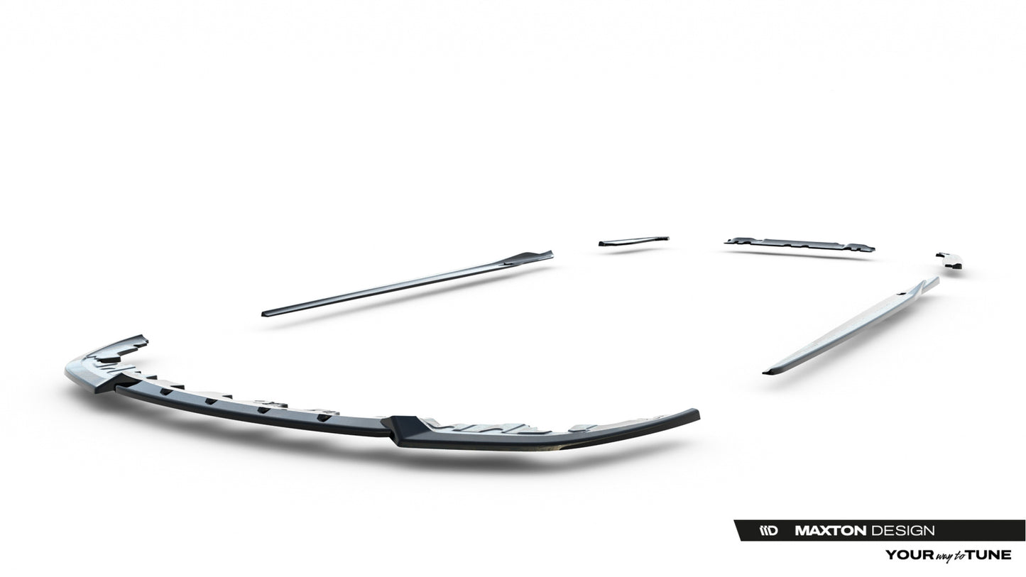 SPLITTER SUITABLE FOR VW GOLF 8 GTI GTD RLINE LOOK GLOSSY BLACK SPORTY DESIGN 