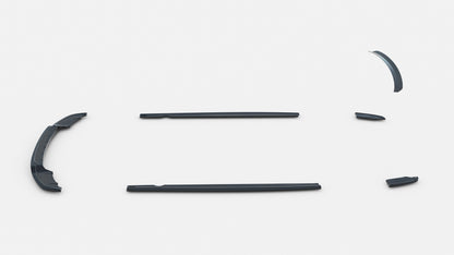 SPLITTER SUITABLE FOR VW GOLF 8 GTI GTD RLINE LOOK GLOSSY BLACK SPORTY DESIGN 