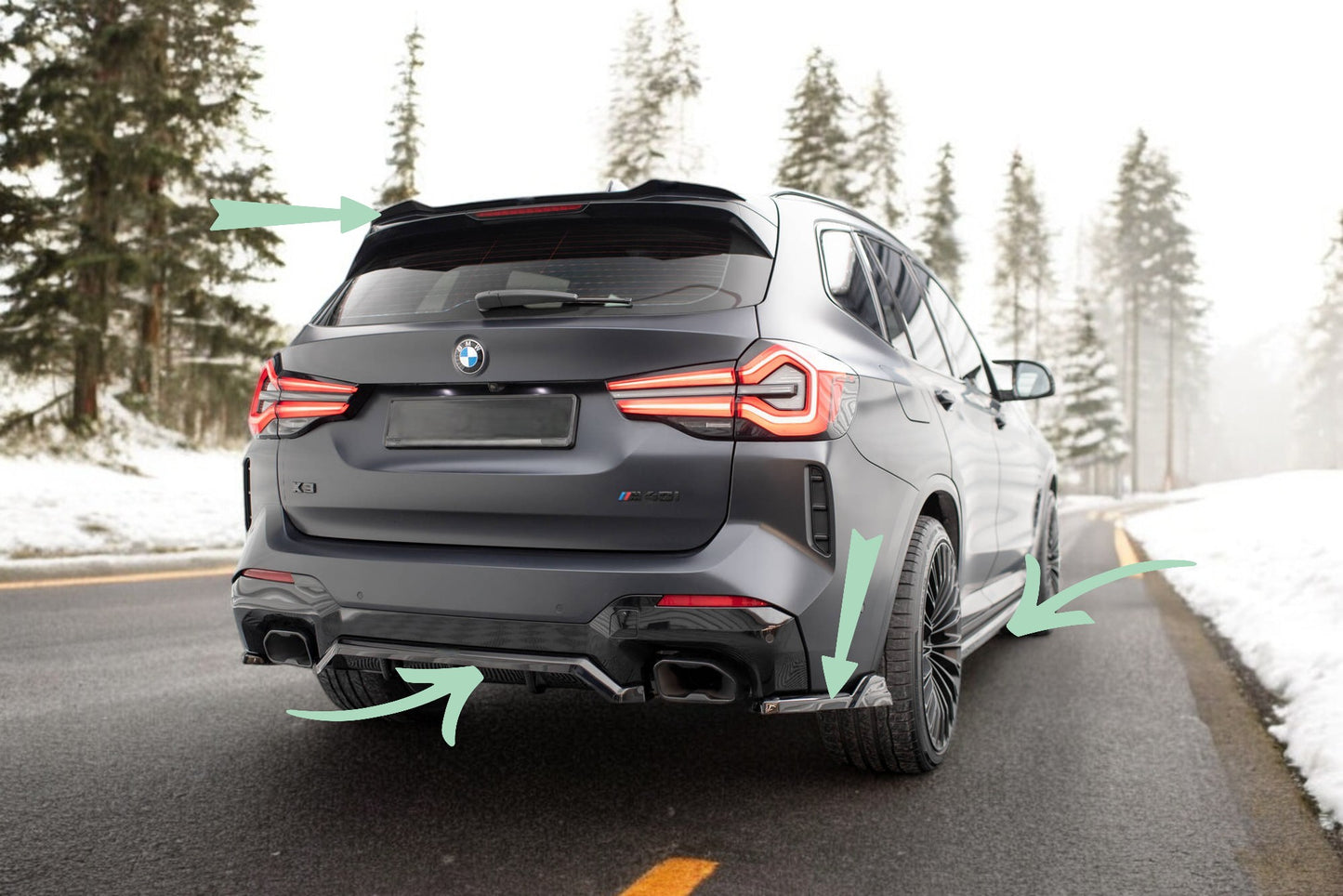 🔥Bodykit  Adatto Per BMW X3 M-Pack G01 Facelift🔥