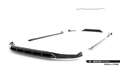 SPLITTER SUITABLE FOR VW GOLF 8 GTI GTD RLINE LOOK GLOSSY BLACK SPORTY DESIGN 