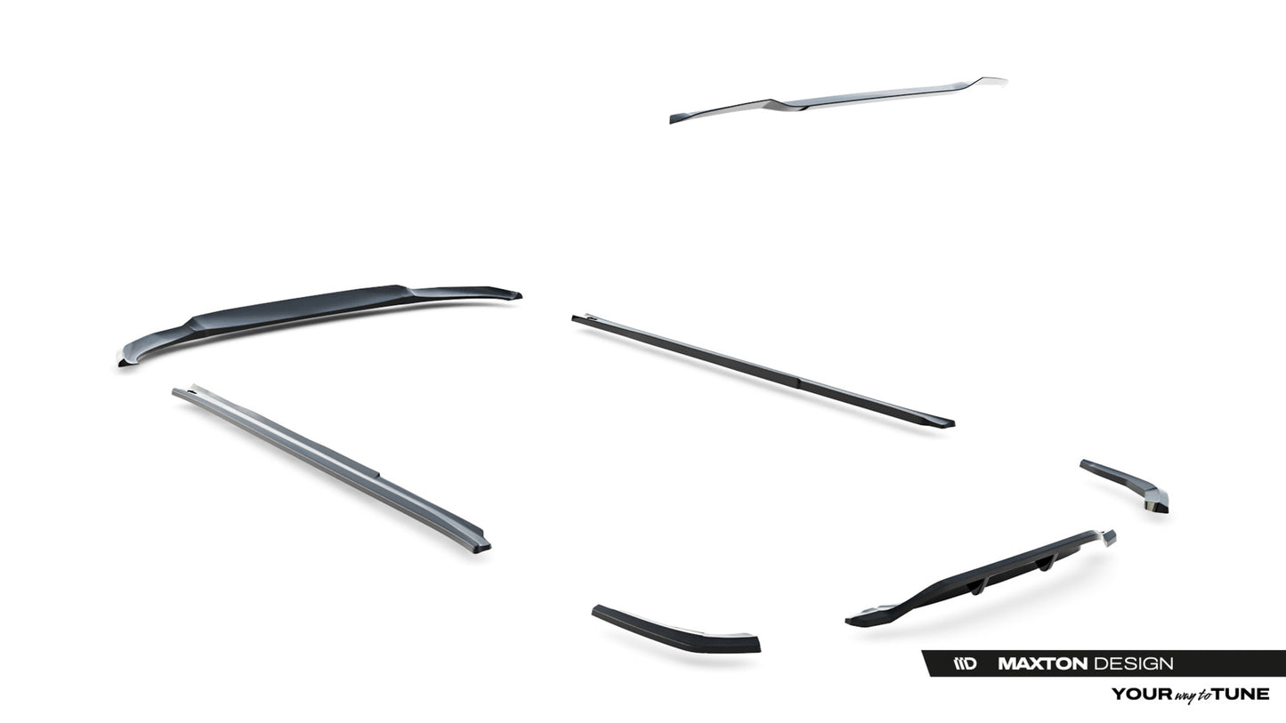 SPLITTER SUITABLE FOR VW GOLF 8 GTI GTD RLINE LOOK GLOSSY BLACK SPORTY DESIGN 