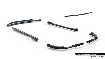 SPLITTER SUITABLE FOR VW GOLF 8 GTI GTD RLINE LOOK GLOSSY BLACK SPORTY DESIGN 