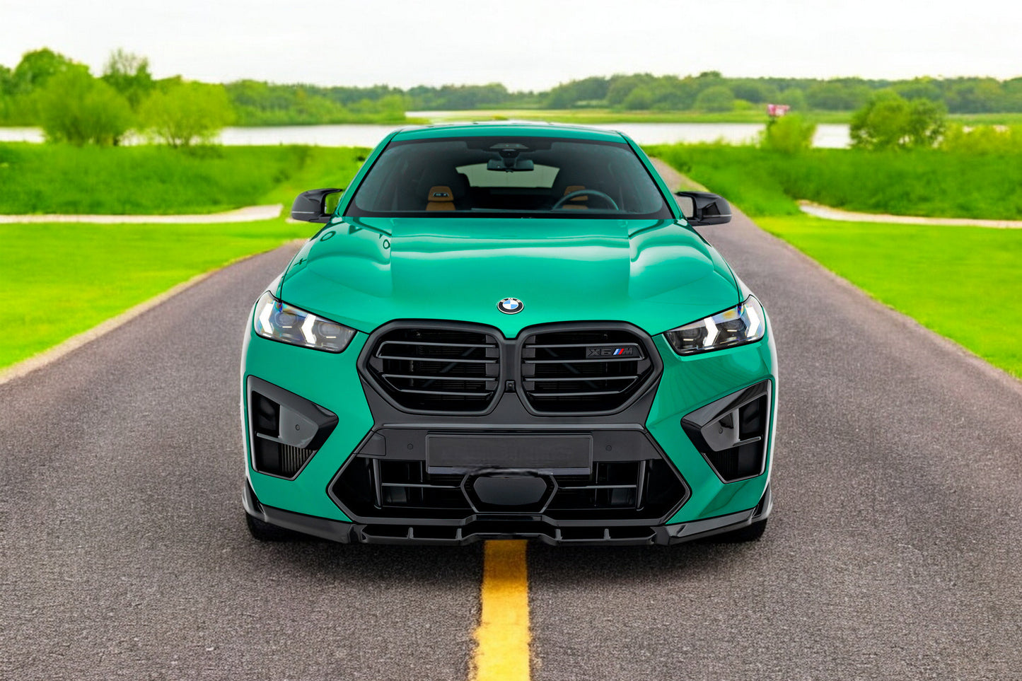 ⭐Set di splitter BMW X6 M F96 Facelift⭐