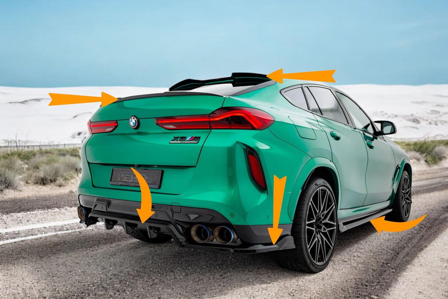 🔥Bodykit  V.1 Adatto Per BMW X6 M F96 Facelift🔥