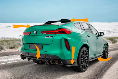 🔥Bodykit  V.1 Adatto Per BMW X6 M F96 Facelift🔥