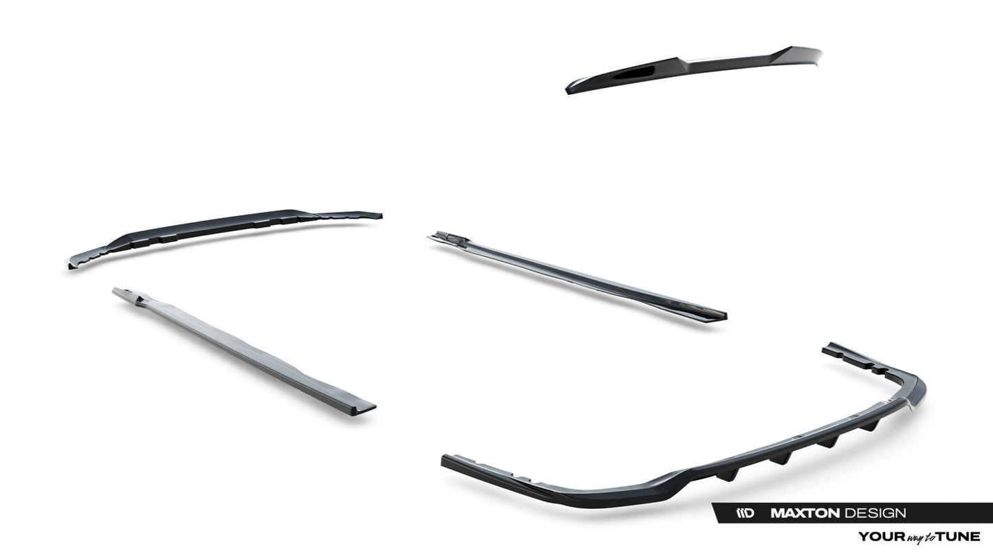 SPLITTER SUITABLE FOR VW GOLF 8 GTI GTD RLINE LOOK GLOSSY BLACK SPORTY DESIGN 
