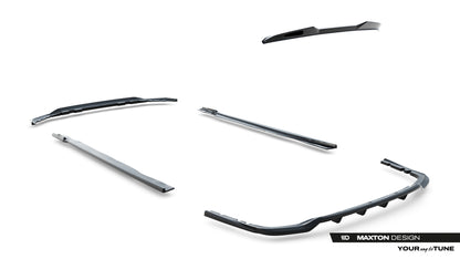 SPLITTER SUITABLE FOR VW GOLF 8 GTI GTD RLINE LOOK GLOSSY BLACK SPORTY DESIGN 