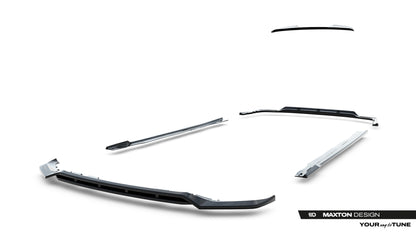 SPLITTER SUITABLE FOR VW GOLF 8 GTI GTD RLINE LOOK GLOSSY BLACK SPORTY DESIGN 
