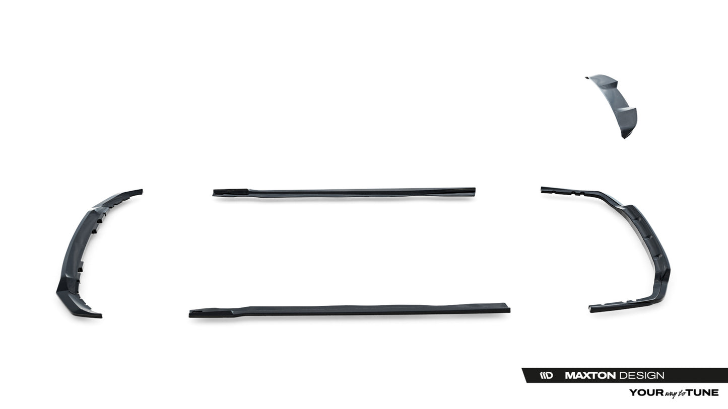 SPLITTER SUITABLE FOR VW GOLF 8 GTI GTD RLINE LOOK GLOSSY BLACK SPORTY DESIGN 