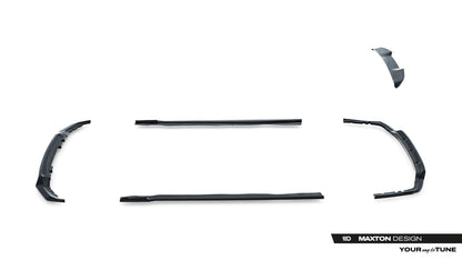 SPLITTER SUITABLE FOR VW GOLF 8 GTI GTD RLINE LOOK GLOSSY BLACK SPORTY DESIGN 
