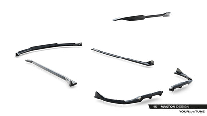 SPLITTER SUITABLE FOR VW GOLF 8 GTI GTD RLINE LOOK GLOSSY BLACK SPORTY DESIGN 