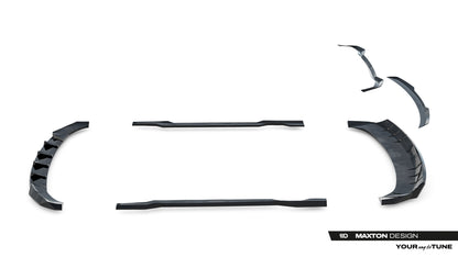 SPLITTER SUITABLE FOR VW GOLF 8 GTI GTD RLINE LOOK GLOSSY BLACK SPORTY DESIGN 