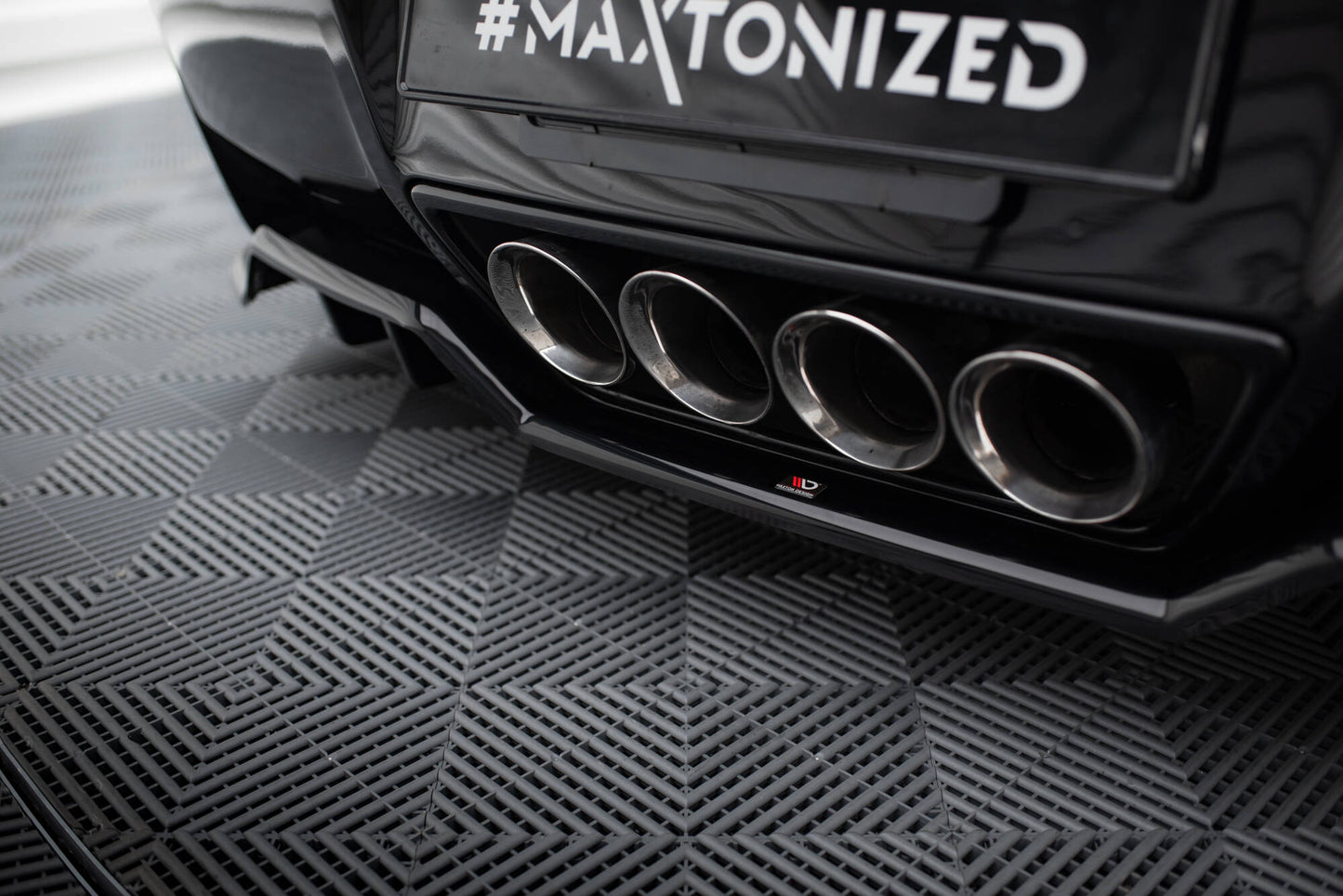 SPLITTER SUITABLE FOR VW GOLF 8 GTI GTD RLINE LOOK GLOSSY BLACK SPORTY DESIGN 