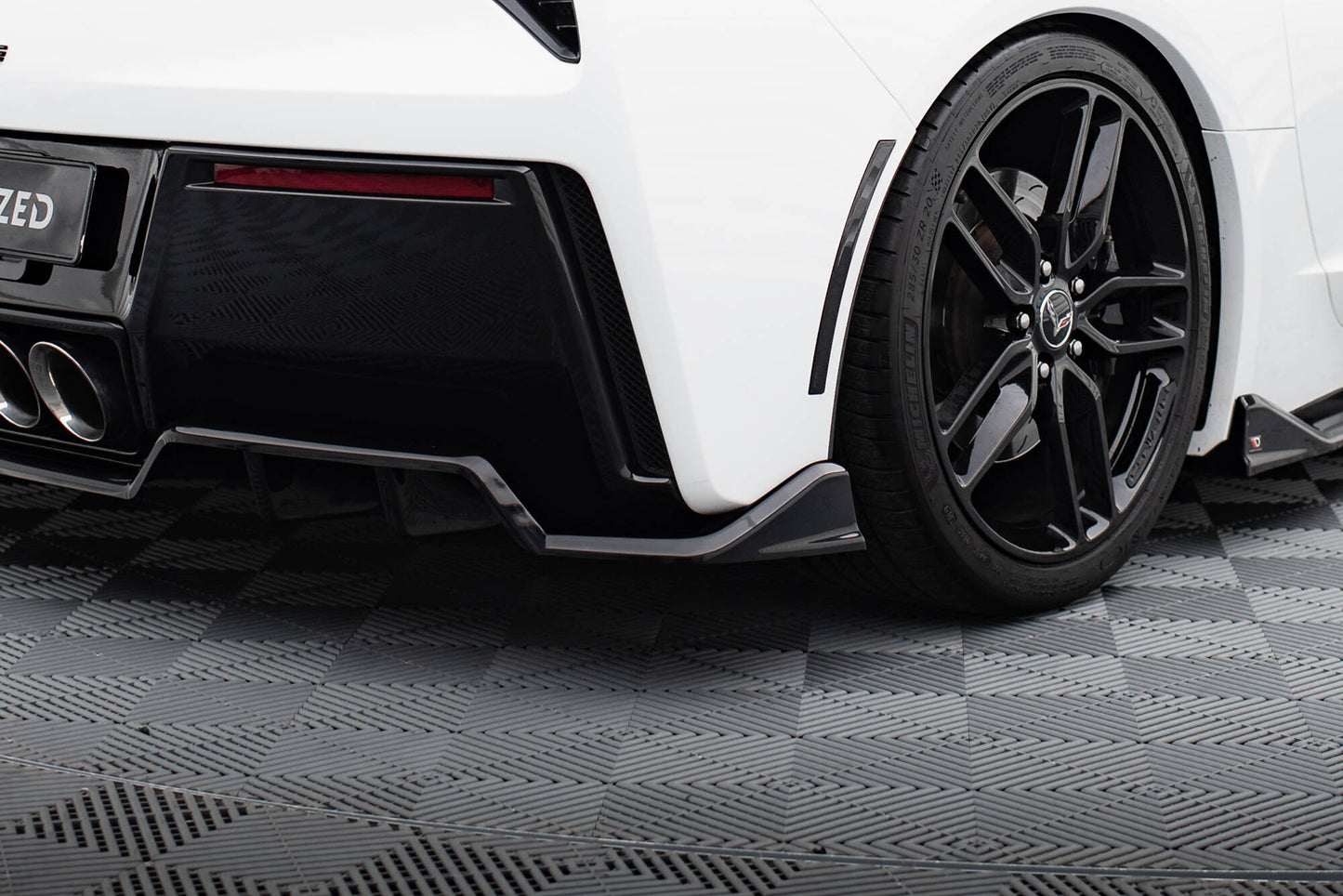 SPLITTER SUITABLE FOR VW GOLF 8 GTI GTD RLINE LOOK GLOSSY BLACK SPORTY DESIGN 